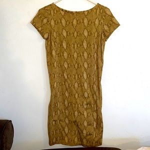 Ralph Lauren, Snake Skin patterned knee length dress. XS